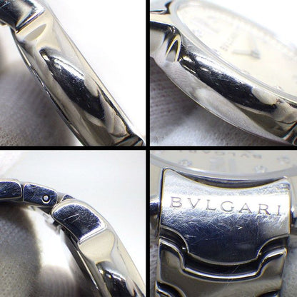 Bvlgari Watch Solo Tempo 10 Points Diamond Index Sunray Silver