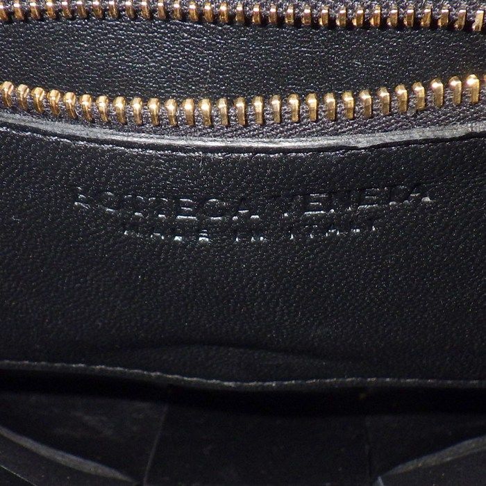 Bottega Veneta Shoulder Bag Cassette Mini Tote Black Lambskin Gold