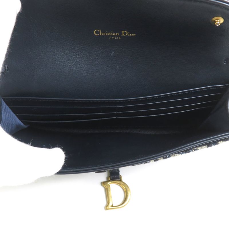 Dior Chain Wallet Oak Oblique