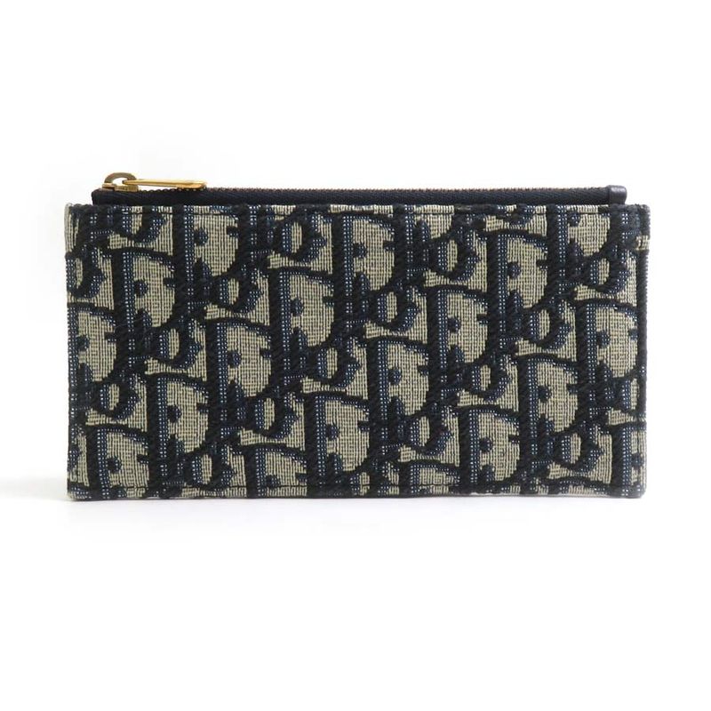 Dior Chain Wallet Oak Oblique