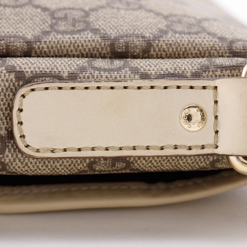 Gucci GG Supreme Canvas Beige Shoulder Bag