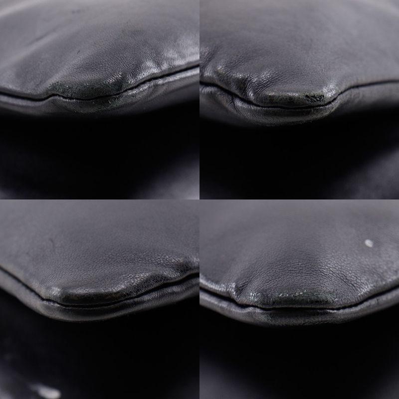 Celine Trio Large Calf Black Shoulder Bag