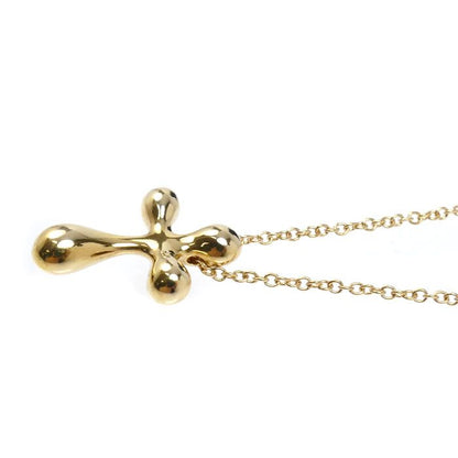 Tiffany & Co. 18K Yellow Gold Small Cross Necklace