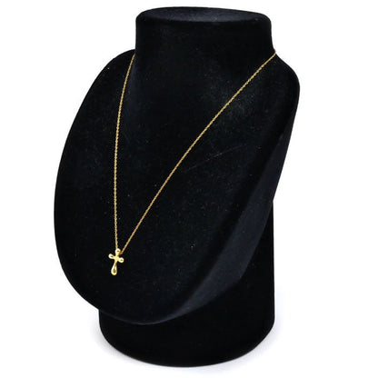 Tiffany & Co. 18K Yellow Gold Small Cross Necklace