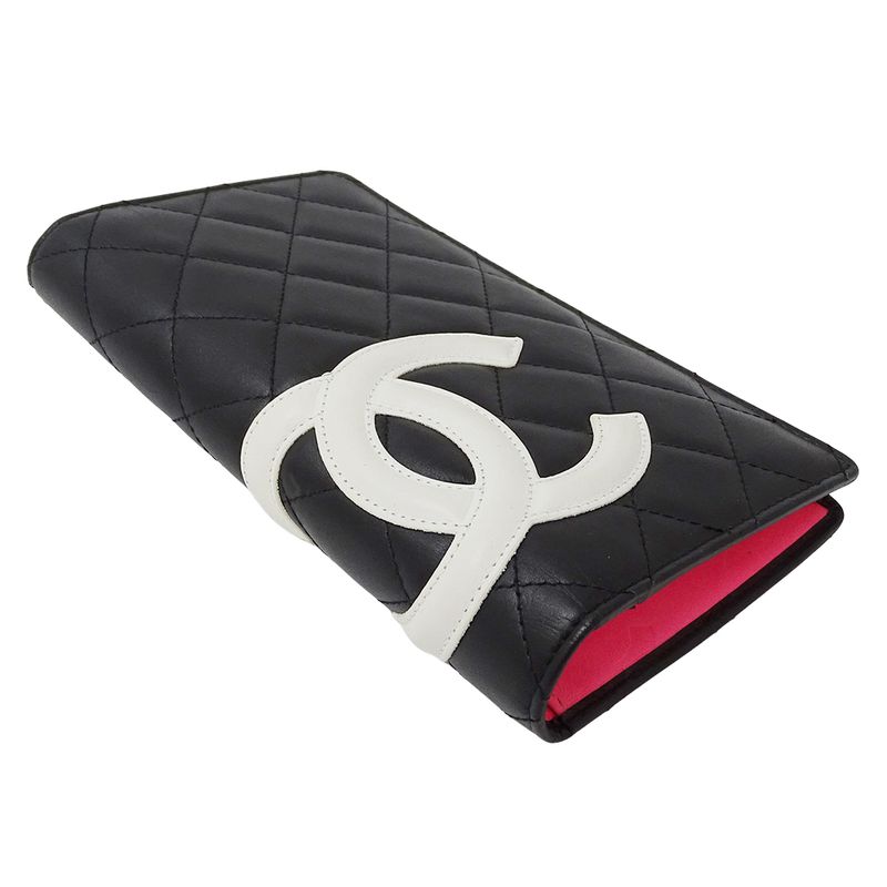 Chanel Wallet Cambon Lambskin Black Bifold