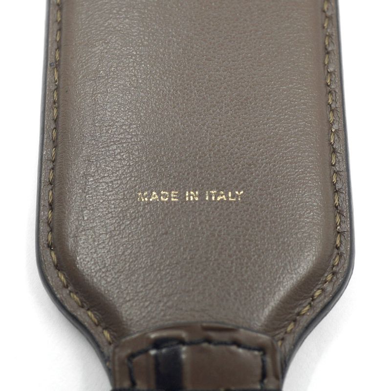 Fendi Strap You Brown Mini Gold Leather Hat