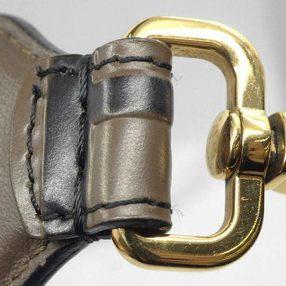 Fendi Strap You Brown Mini Gold Leather Hat