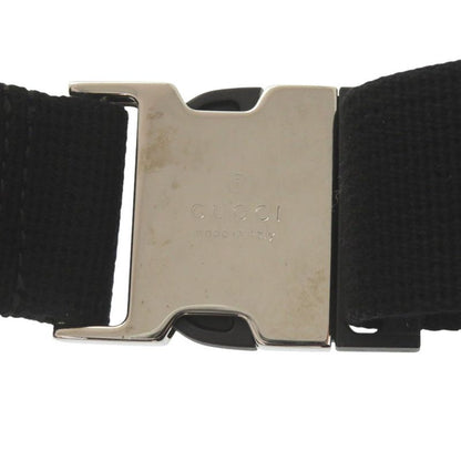 Gucci Wpouch GG Embossed Leather Black Belt Bag
