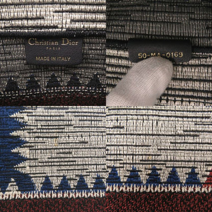 Dior Book Tote French Flag Canvas Blue Red