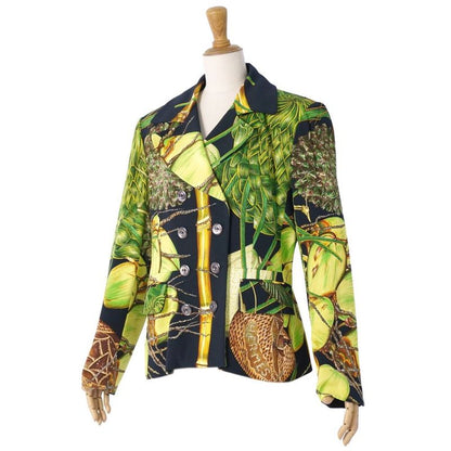 Hermes Vintage Jacket Double Breasted All Over Pattern