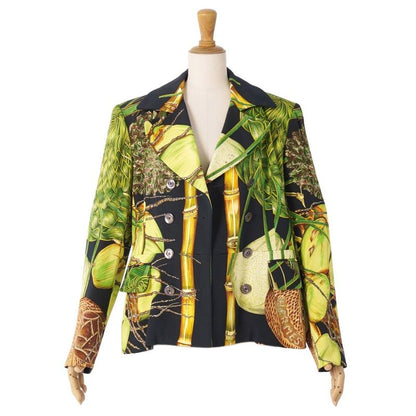 Hermes Vintage Jacket Double Breasted All Over Pattern