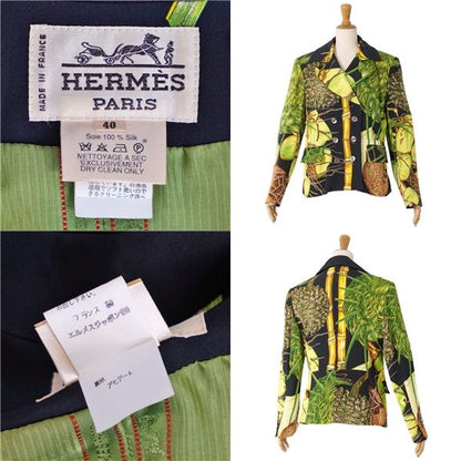 Hermes Vintage Jacket Double Breasted All Over Pattern