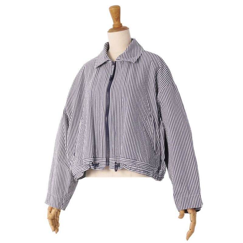 Hermes Jacket Zip Up Stripe Co
