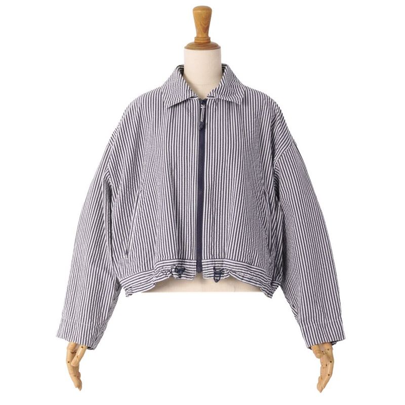 Hermes Jacket Zip Up Stripe Co