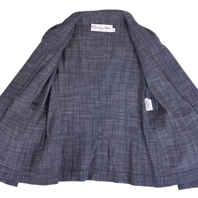Dior Jacket Cotton Silk Indigo Bull