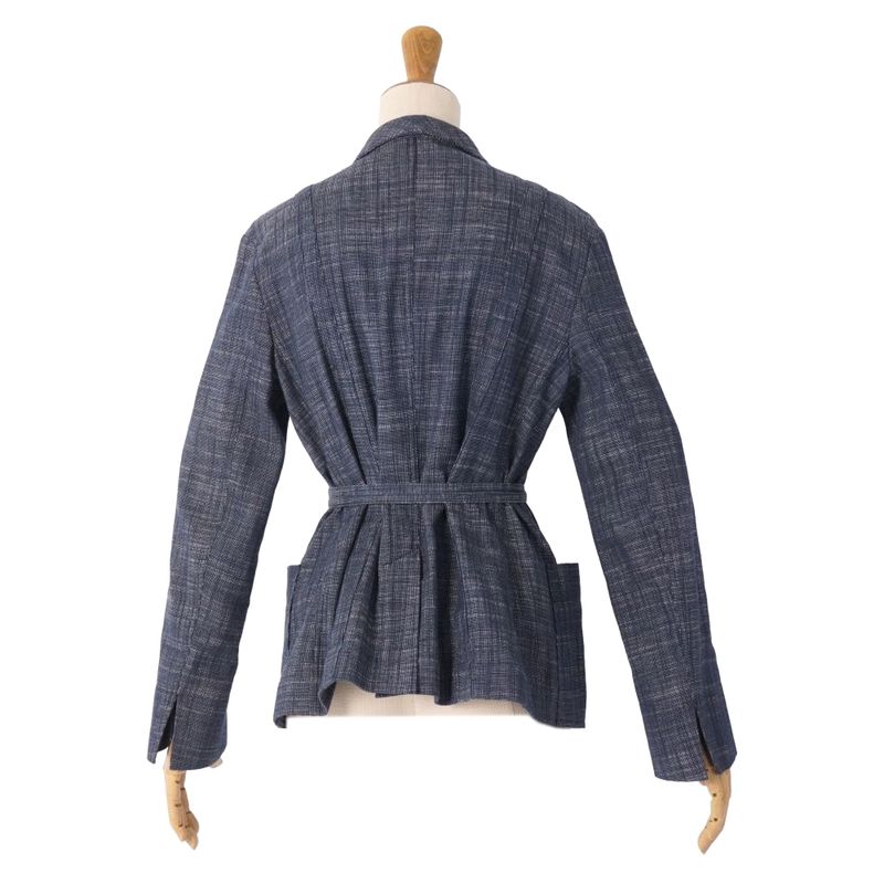 Dior Jacket Cotton Silk Indigo Bull