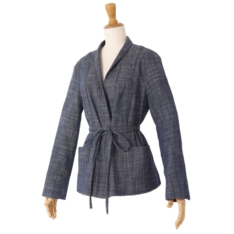 Dior Jacket Cotton Silk Indigo Bull