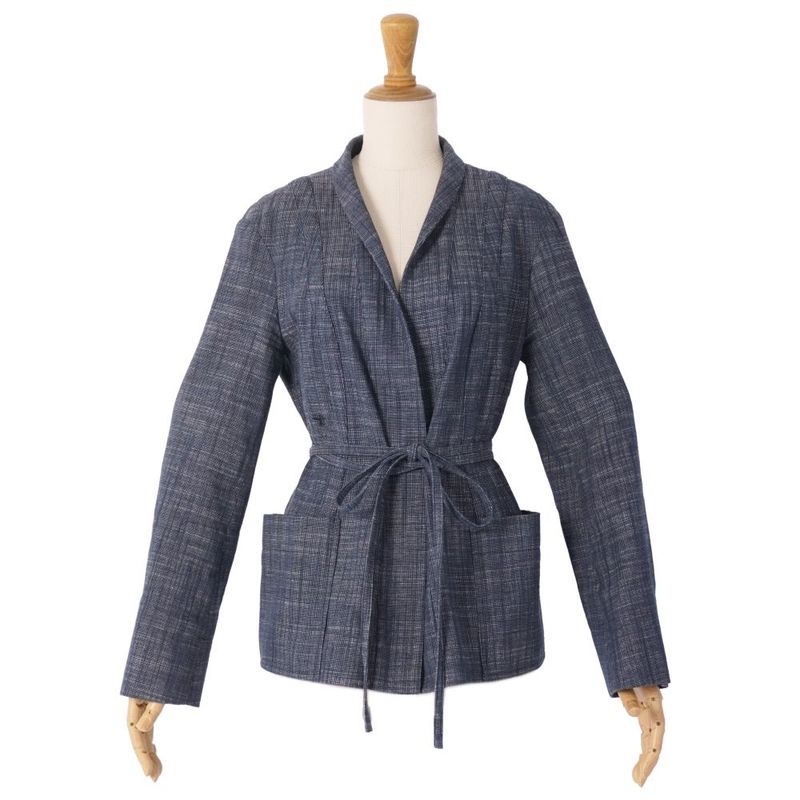 Dior Jacket Cotton Silk Indigo Bull