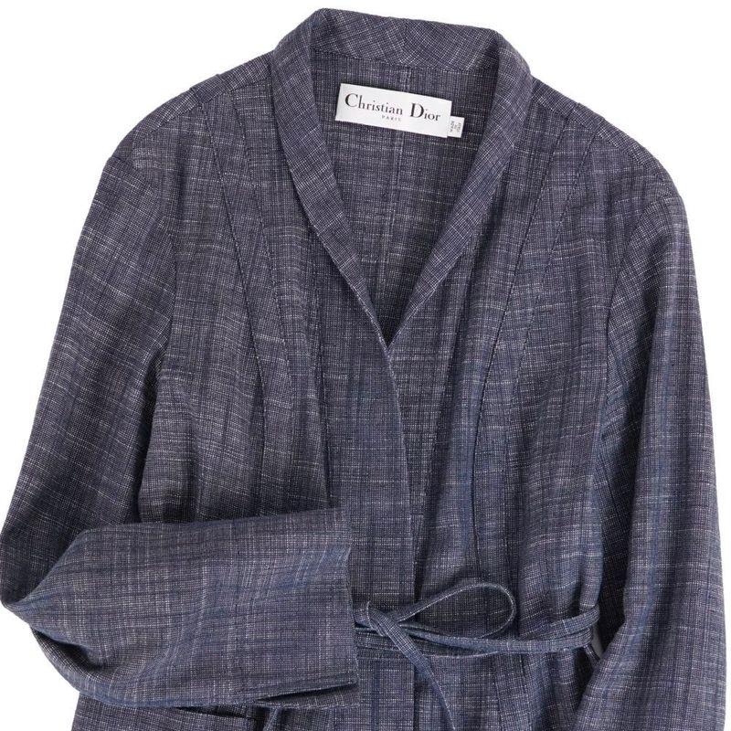 Dior Jacket Cotton Silk Indigo Bull