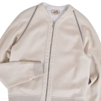 Hermes Jacket Sweatshirt Riba Beige Blue