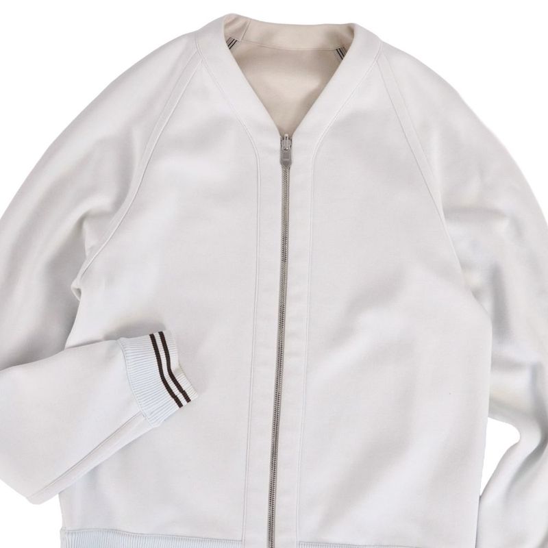 Hermes Jacket Sweatshirt Riba Beige Blue
