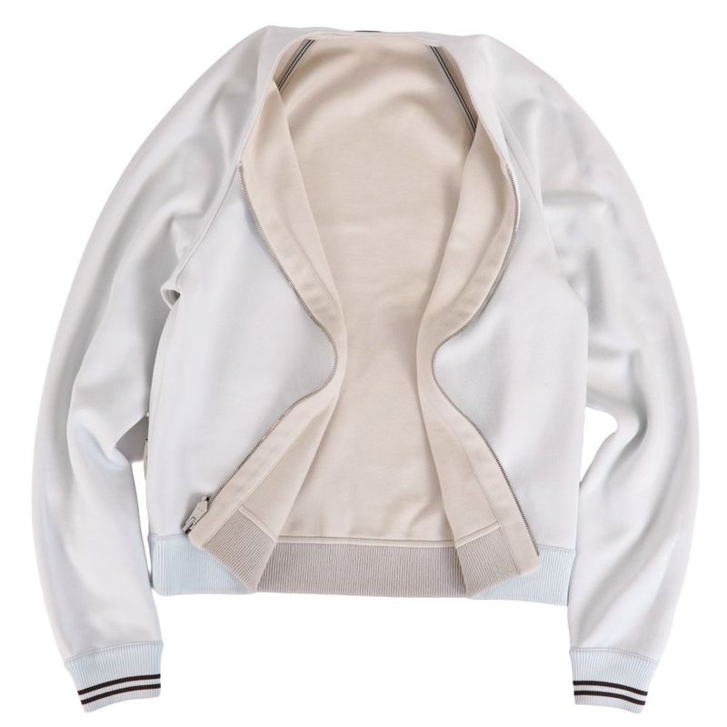 Hermes Jacket Sweatshirt Riba Beige Blue