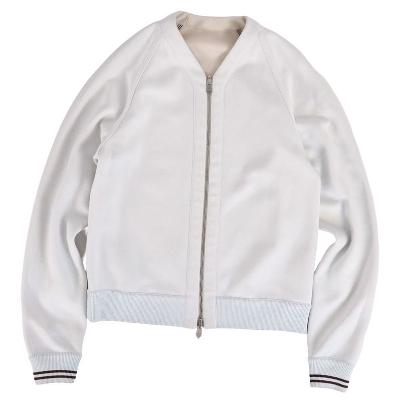 Hermes Jacket Sweatshirt Riba Beige Blue