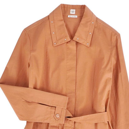 Hermes Shirt Dress with Belt Studded Cot