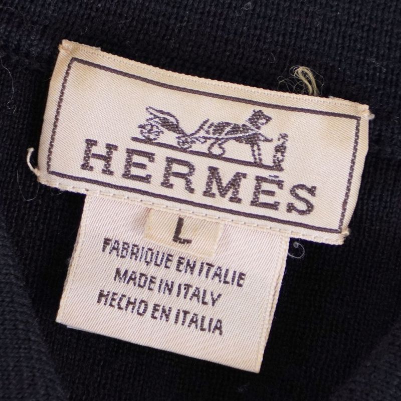 Hermes Knit Sweater Long Sleeve Wool