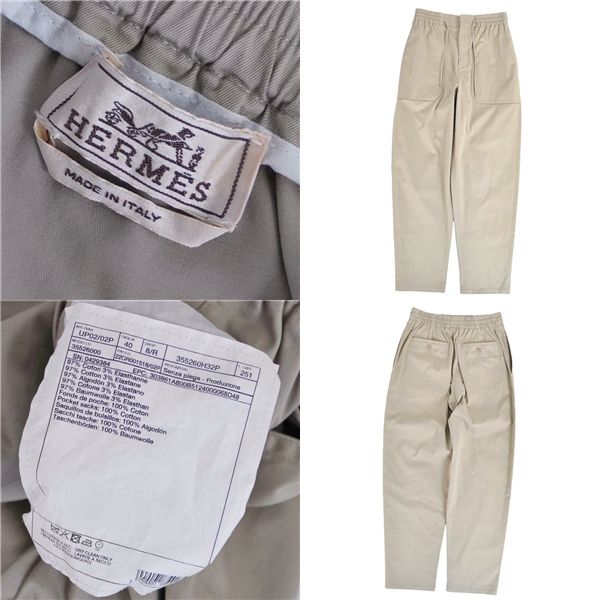 Hermes Pants Long Easy Co Kakibeju