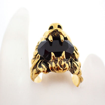 Gucci Lion Head Color Stone Ring