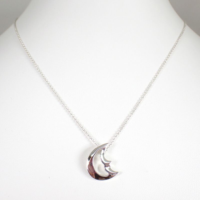 Tiffany & Co. 925 Crescent Pendant Necklace