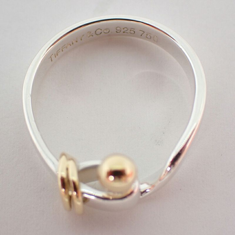 Tiffany & Co. 925 750 Hook Eye Ring