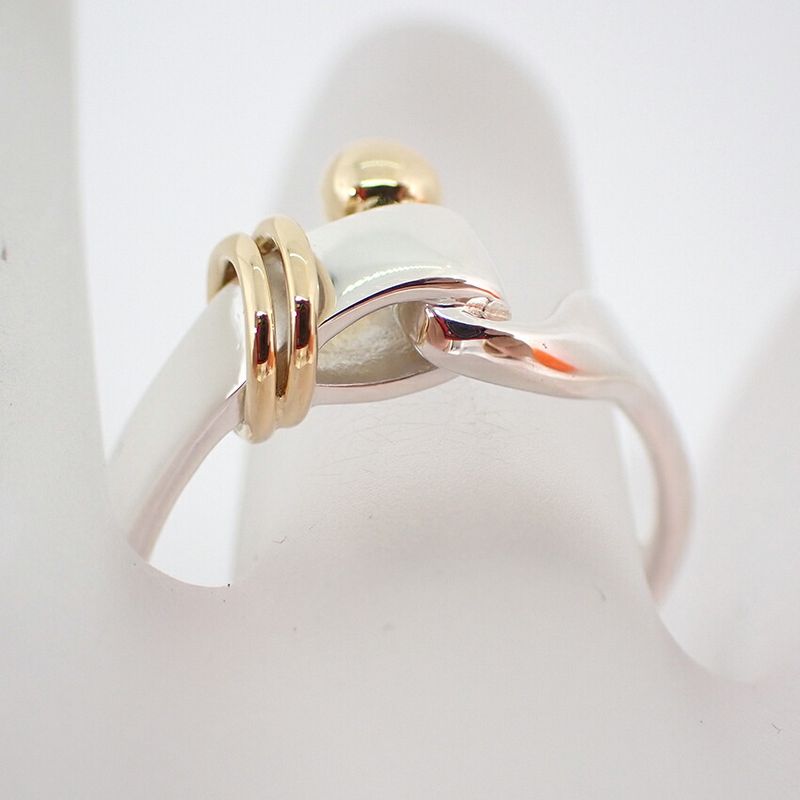 Tiffany & Co. 925 750 Hook Eye Ring