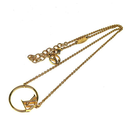 Louis Vuitton LV Eclipse Necklace Round Circle Gold