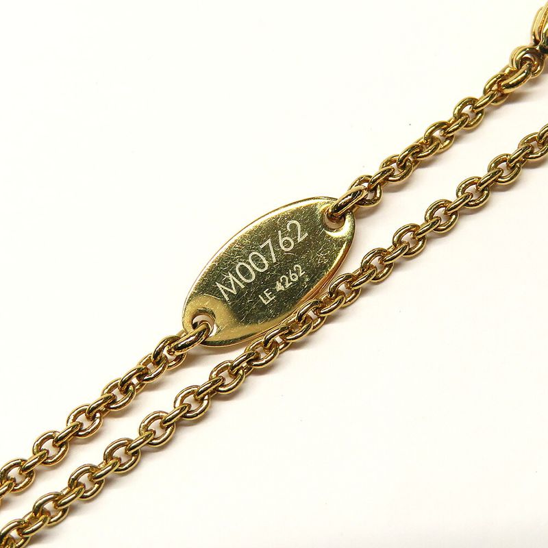 Louis Vuitton LV Eclipse Necklace Round Circle Gold