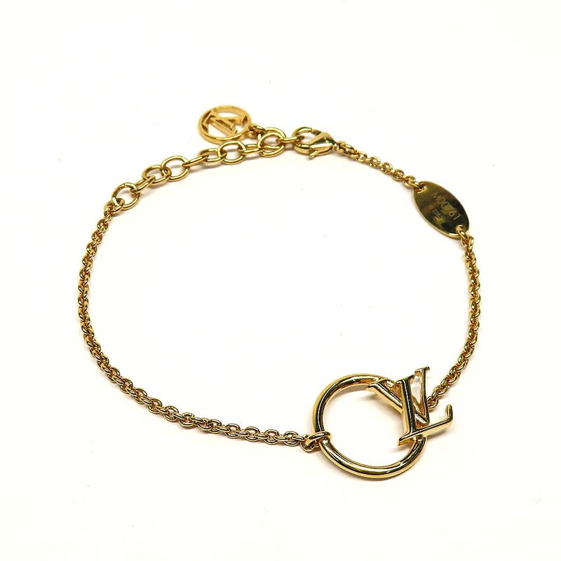Louis Vuitton LV Eclipse Bracelet Round Circle Gold