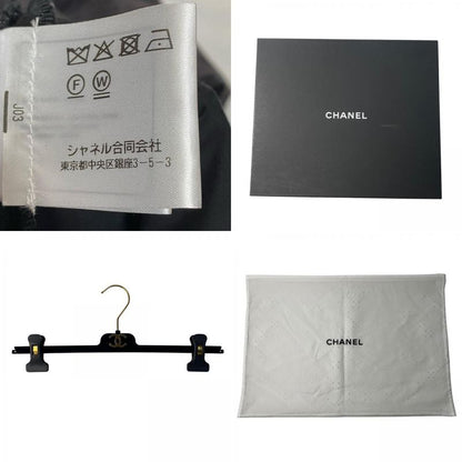 Chanel Denim Wide Pants 40 CC Logo