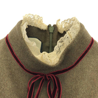 Gucci Sample Wool Dress Khaki