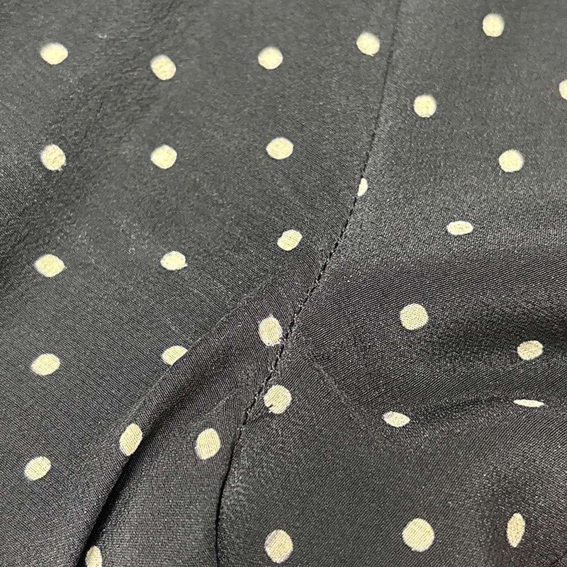 Gucci Silk Dot Dress Black 38