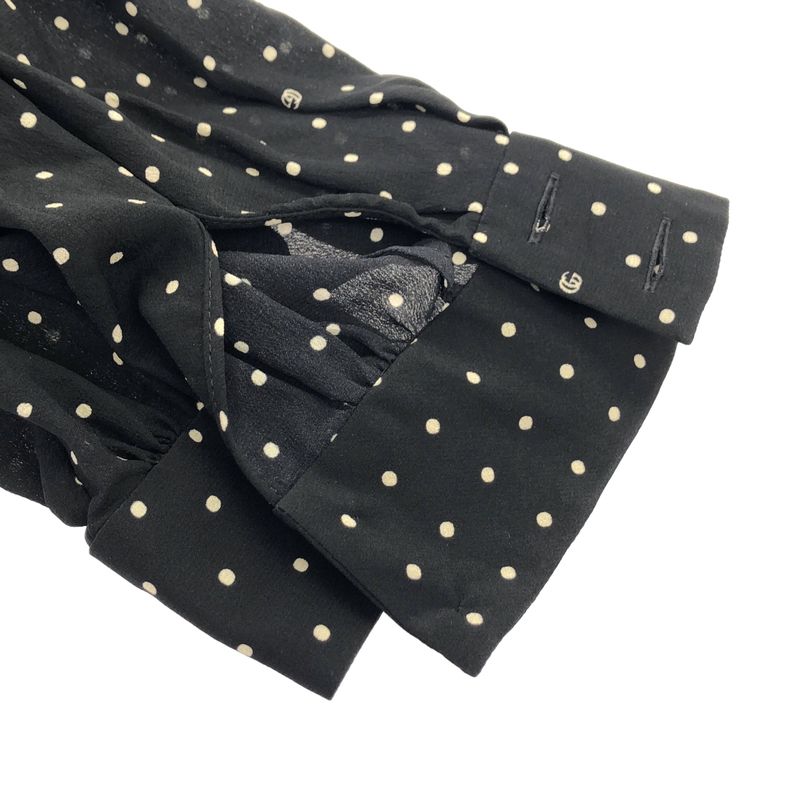 Gucci Silk Dot Dress Black 38