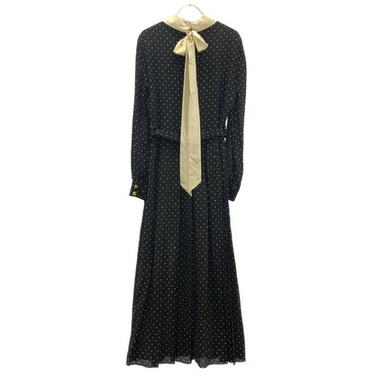 Gucci Silk Dot Dress Black 38