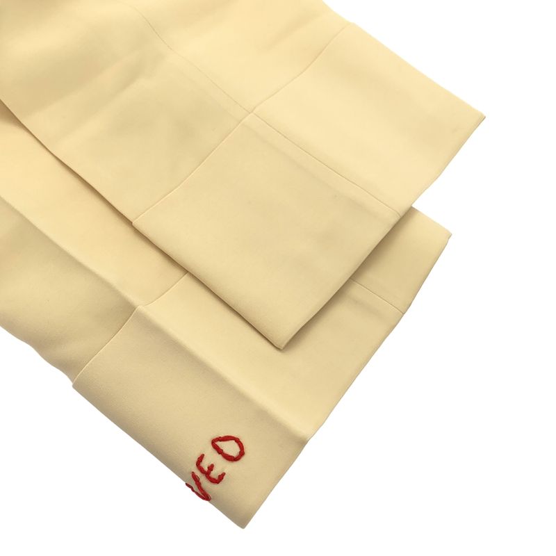 Gucci Love Embroidered Trousers Pants Ivory 42