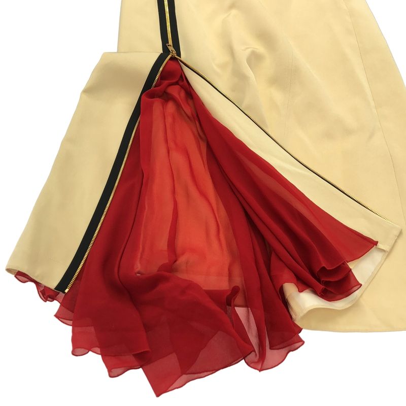 Gucci Zip Up Long Skirt Ivory 40
