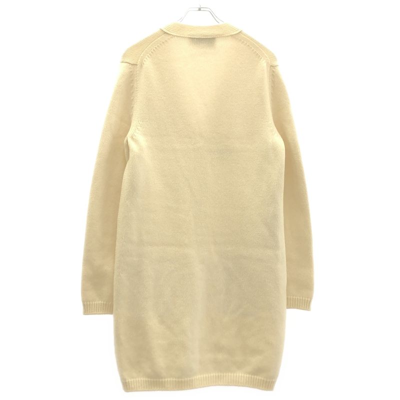 Gucci Embroidered Long Knit Cardigan White XS