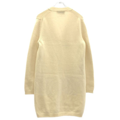 Gucci Embroidered Long Knit Cardigan White XS