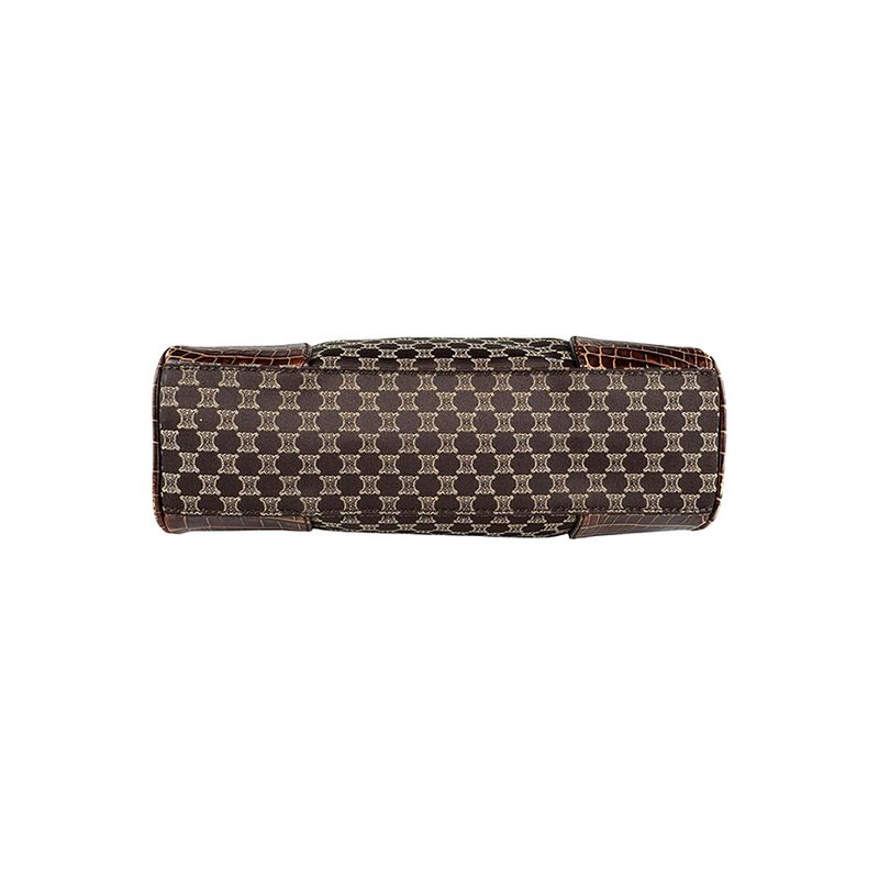 Celine Handbag Macadam Leather Canvas