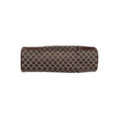 Celine Handbag Macadam Leather Canvas
