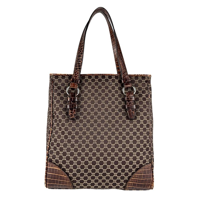 Celine Handbag Macadam Leather Canvas