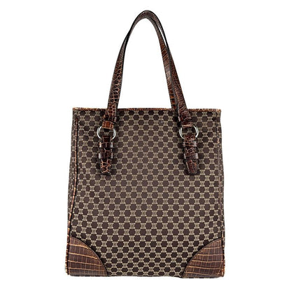 Celine Handbag Macadam Leather Canvas